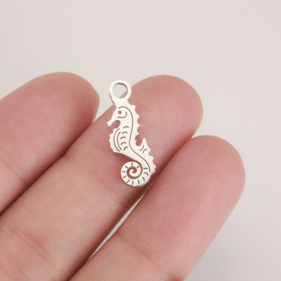 Micka cat pendant, surgical steel, two color variants