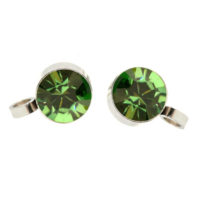 Crystal Capri gold chaton case made of surgical steel