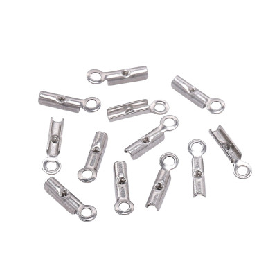 The smallest surgical steel crimping tip on the skin