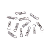 Crimping small surgical steel tip on the skin