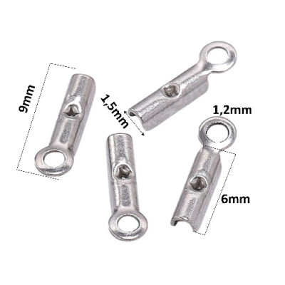 Koncovka na kůži zamačkávací nejmenší 1,2mm