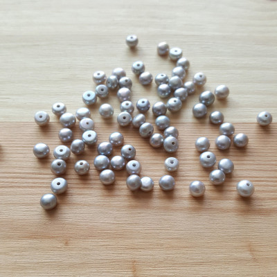 Natural freshwater gray pearl 4,5-5mm