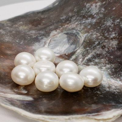 Sweetwater pearl Natural white colour 10-10,5mm 1pc