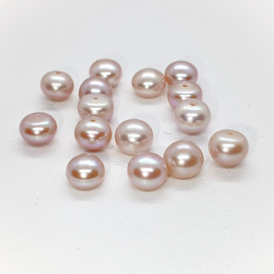 Sweet water pearl light colour 6,5-7mm half drilled