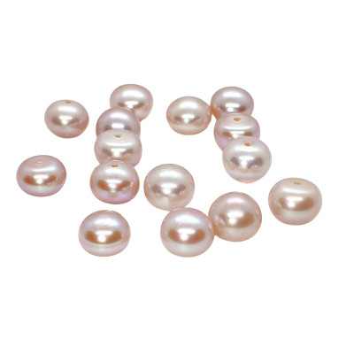 Sweet water pearl light colour 6,5-7mm half drilled