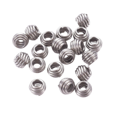 Korálek ozdobná spirálka 7mm průvlek 5,5mm chirurgická ocel