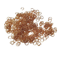 Open ring gold plated 6 x 1mm fstainless steel 304