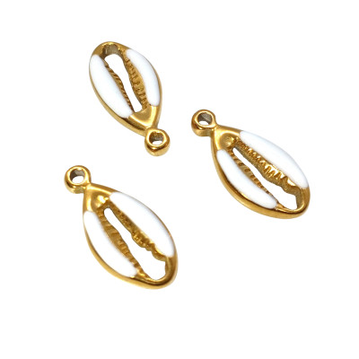 Shell pendant stainless steel 304 gold plating