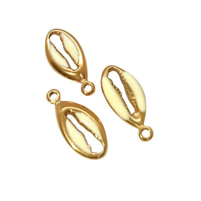 Shell pendant stainless steel 304 gold plating