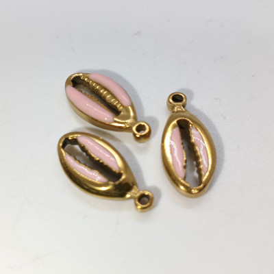 Shell pendant stainless steel 304 gold plating