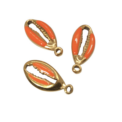 Shell pendant stainless steel 304 gold plating