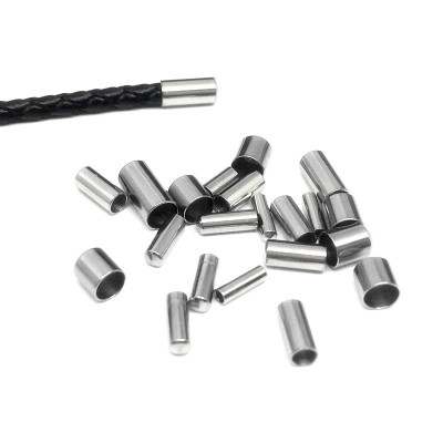 End cap for chains without drilled holes surgical steel