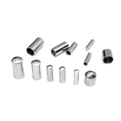 End cap for chains without drilled holes surgical steel