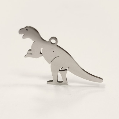 Pendant Tyrannosaurus Rex smaller size stainless steel 304