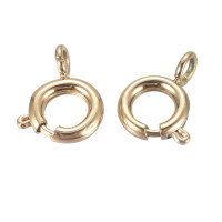 Carabiner ring spring surgical steel gold galvanization