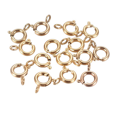 Carabiner ring spring surgical steel gold galvanization