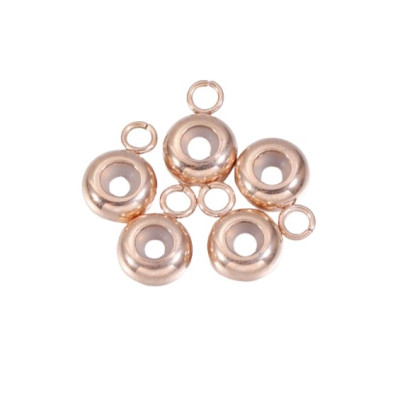 Korálek hladký stoper s očkem 8mm průvlek 2,5mm