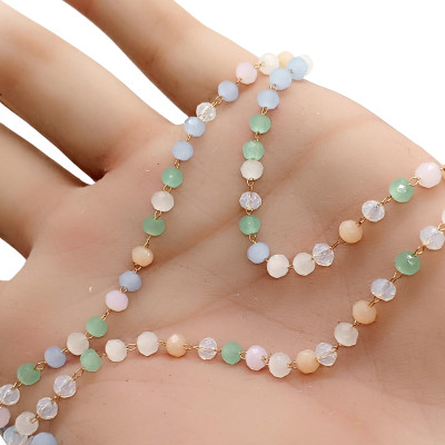 Řetízkovina s ohňovkami PASTELOVÝ MIX SVĚTLEJŠÍ