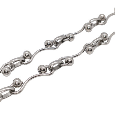 Fine chain with oval eyelets surgical steel