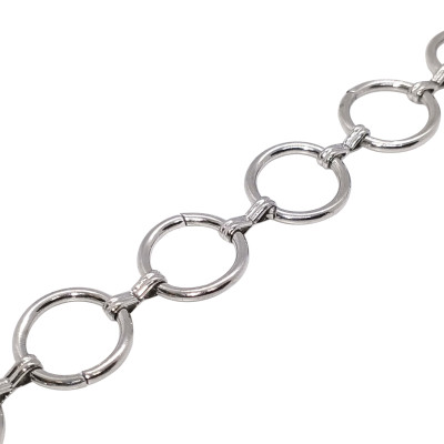 Fine chain with oval eyelets surgical steel