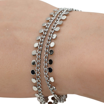 Fine chain with oval eyelets surgical steel