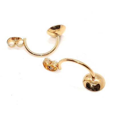 Double suction cup with surgical steel bowl