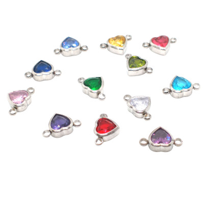 HEART WITH DYED STONE