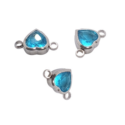 HEART WITH DYED STONE