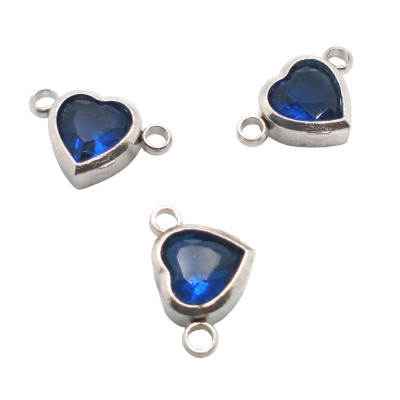 HEART WITH DYED STONE