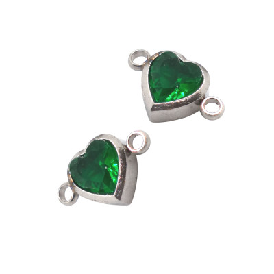 HEART WITH DYED STONE