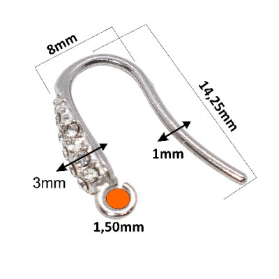 Stainless Steel Hook Earwire  304