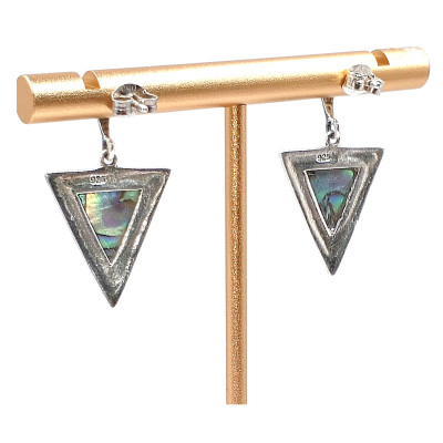 Marcasite heart earrings AG 925/1000