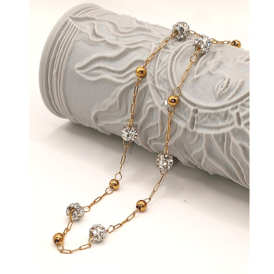 Fine chain with oval eyelets surgical steel