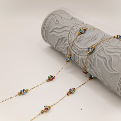 Fine chain with oval eyelets surgical steel