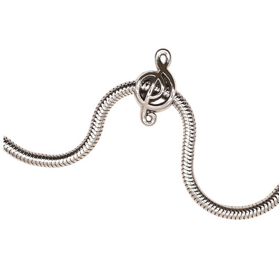 Korálek houslový klíč z chirurgické oceli