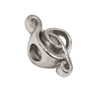 Bead treble clef of surgical steel
