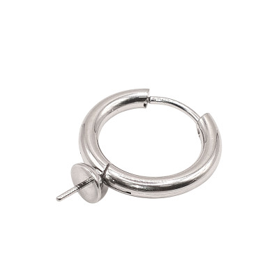Hoop earrings with vertical or horizontal eyelet
