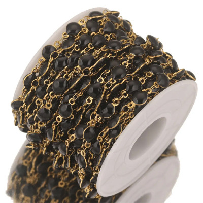 Fine chain with oval eyelets surgical steel