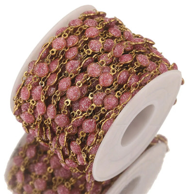 Fine chain with oval eyelets surgical steel