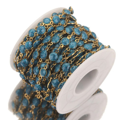 Fine chain with oval eyelets surgical steel