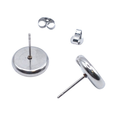 Puseta bed in the shape of a heart INNER DIAMETER 10 x 10mm made of surgical steel