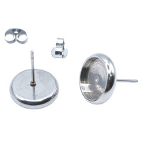 Puseta bed in the shape of a heart INNER DIAMETER 10 x 10mm made of surgical steel