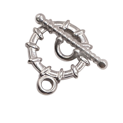 Steel Toggle Clasps Heart and Arrow