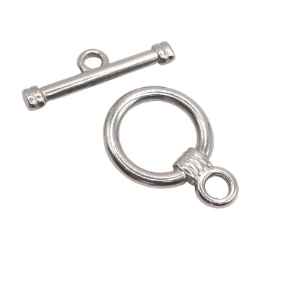 Steel Toggle Clasps Heart and Arrow