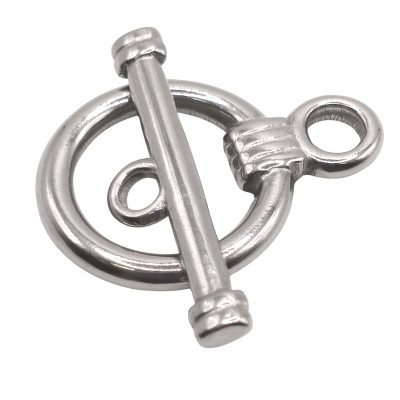 Steel Toggle Clasps Heart and Arrow