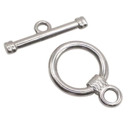 Steel Toggle Clasps Heart and Arrow