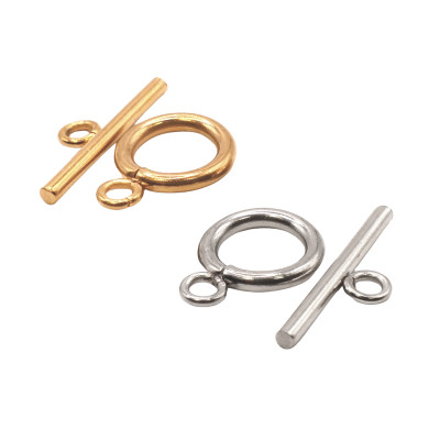 Steel Toggle Clasps Heart and Arrow