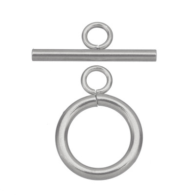 American surgical steel clasp, ring size 14mm, gold plating