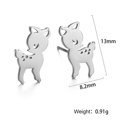 Mechanical earrings made of surgical steel