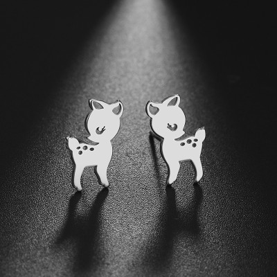 Mechanical earrings made of surgical steel